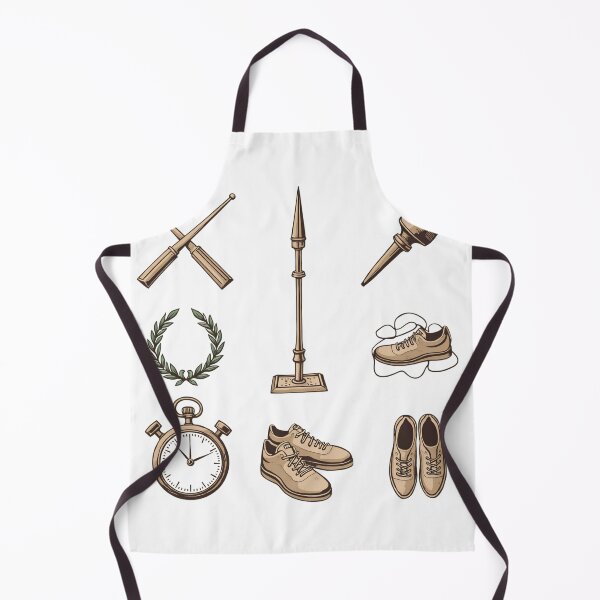 Item preview, Different elements related to sports and time shown in a flat design style with a focus on shoes and running designed and sold by SpaceartLilu.