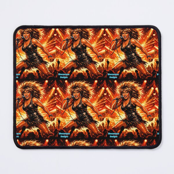 Item preview, Tina Turner Queen of Energy Neon Rock Illustration designed and sold by SHOCAMPOS DESIGNS .