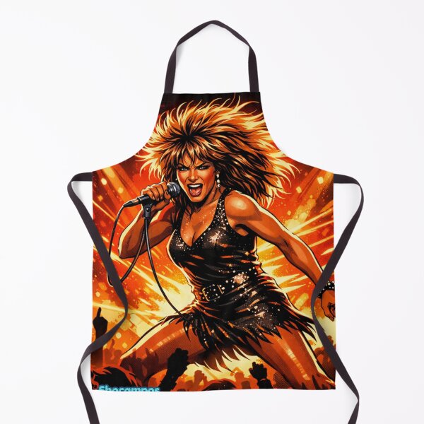 Item preview, Tina Turner Queen of Energy Neon Rock Illustration designed and sold by SHOCAMPOS DESIGNS .