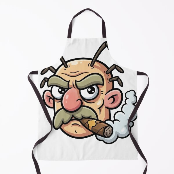 Item preview, Funny Old Insect Smoking Cigar – Vintage Cartoon Bug Mascot designed and sold by Dospart.