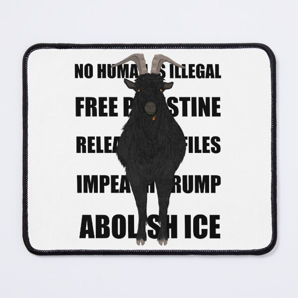 Item preview, Woke Goat (no bg) designed and sold by Maliceartbot.