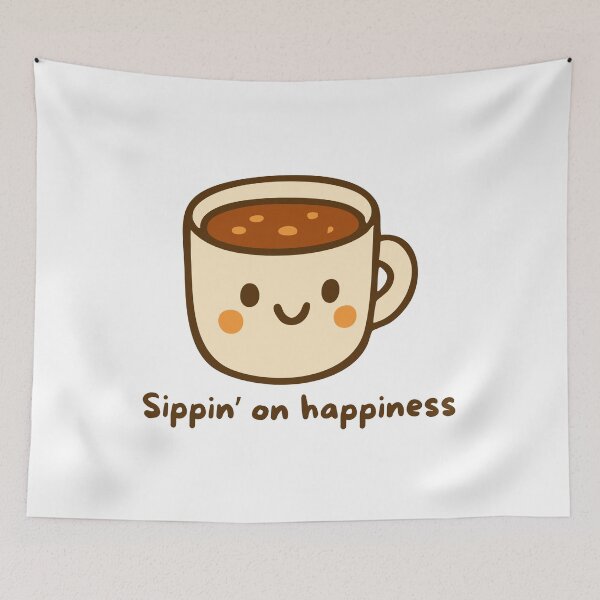 Item preview, Sippin' on happiness designed and sold by SnugCozy.