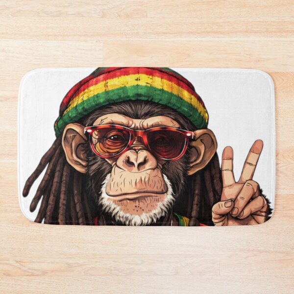 Item preview, Peace Bro Rasta Chimpanzee Graphic designed and sold by Shirtaholism.