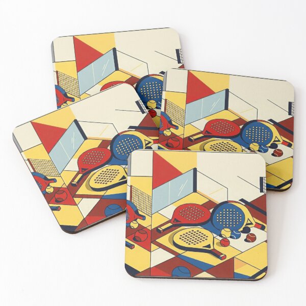 Item preview, Padel Court Bauhaus – Isometric Geometric Art Design designed and sold by ticzla95.