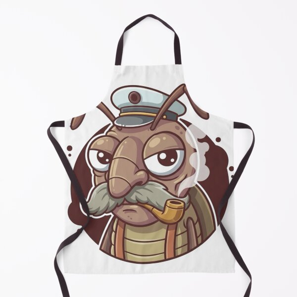 Item preview, Funny Old Insect Smoking Cigar – Vintage Cartoon Bug Mascot designed and sold by Dospart.