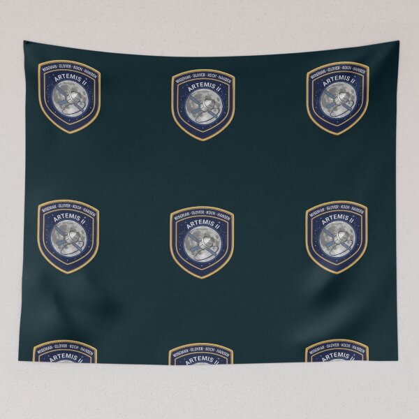 Item preview, Artemis II Crew Mission Patch Shield – Wiseman, Glover, Koch, Hansen designed and sold by aivibesfunny.