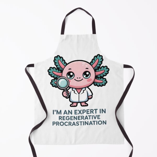 Item preview, Regenerative Procrastination Cute Science Axolotl designed and sold by MagicWander.