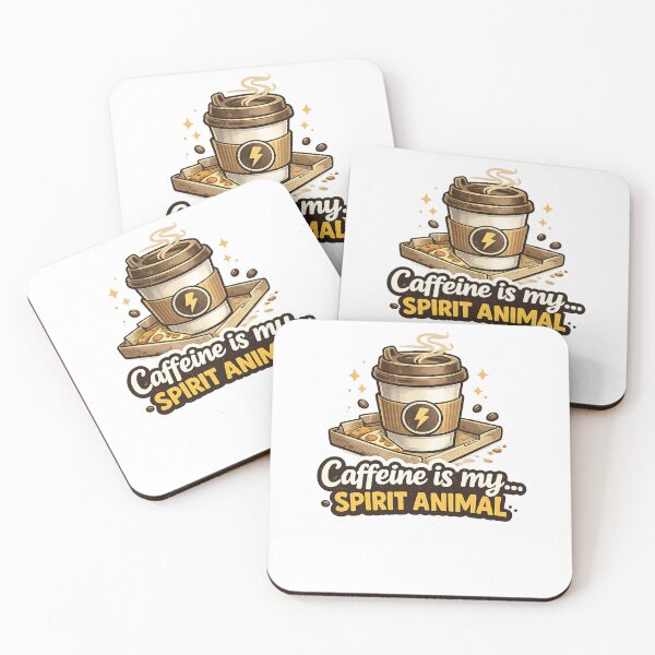 Item preview, Caffeine Is My Fuel Funny Coffee Lover Sticker designed and sold by FluffiPopo.