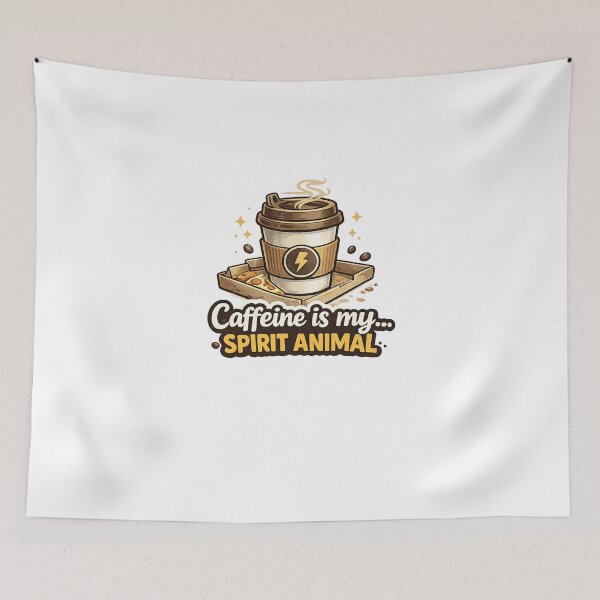 Item preview, Caffeine Is My Fuel Funny Coffee Lover Sticker designed and sold by FluffiPopo.