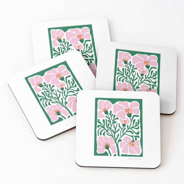 Item preview, Floral - Four Pink Flowers designed and sold by ArtPlus+.