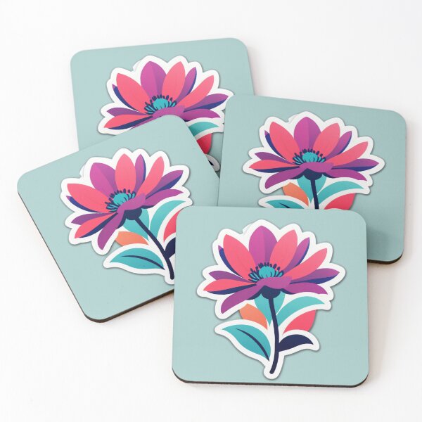 Item preview, trendy floral pop art flower designed and sold by tim tal.