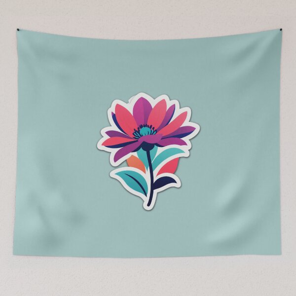 Item preview, trendy floral pop art flower designed and sold by tim tal.