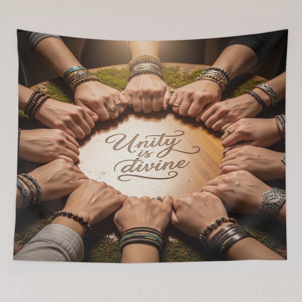 Item preview, Unity Is Divine – Hands Circle Design designed and sold by Cristhian Almanza.