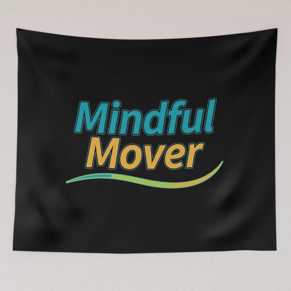 Item preview, Mindful Mover - Intentional Movement Quote with Green Wave designed and sold by ModdiesColors.