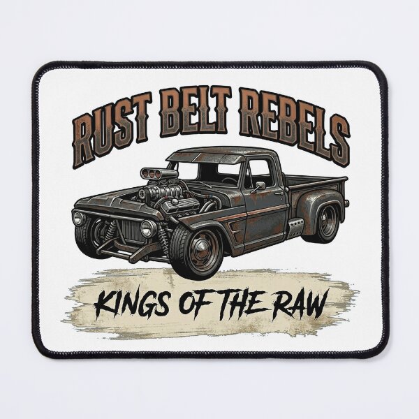 Item preview, Rust Belt Rebels Kings of the Raw Vintage Rat Rod Custom Truck designed and sold by SasquatchTrail.