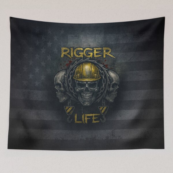 Item preview, Rigger Life Skull – Blue Collar Construction Worker Design designed and sold by artistwill.