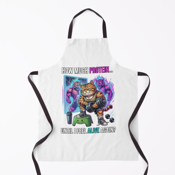Item preview, Funny Gym Cat Protein Shirt-Cute fitness Cat Lifting Weights,workout Humor Gift for Lovers designed and sold by MyStore2025.