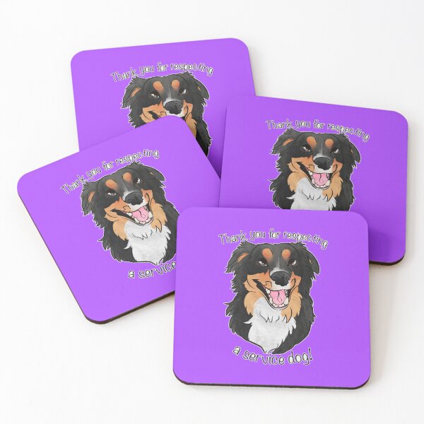 Item preview, Rooster thanks you for respecting a service dog! designed and sold by Sparklepupfaeri.