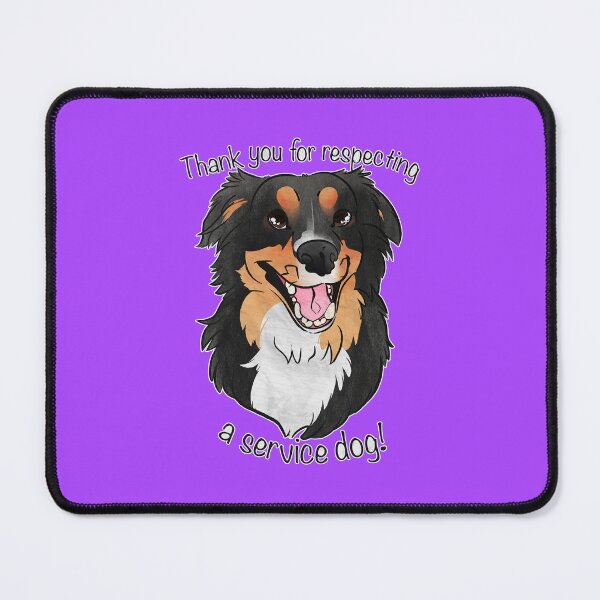 Item preview, Rooster thanks you for respecting a service dog! designed and sold by Sparklepupfaeri.