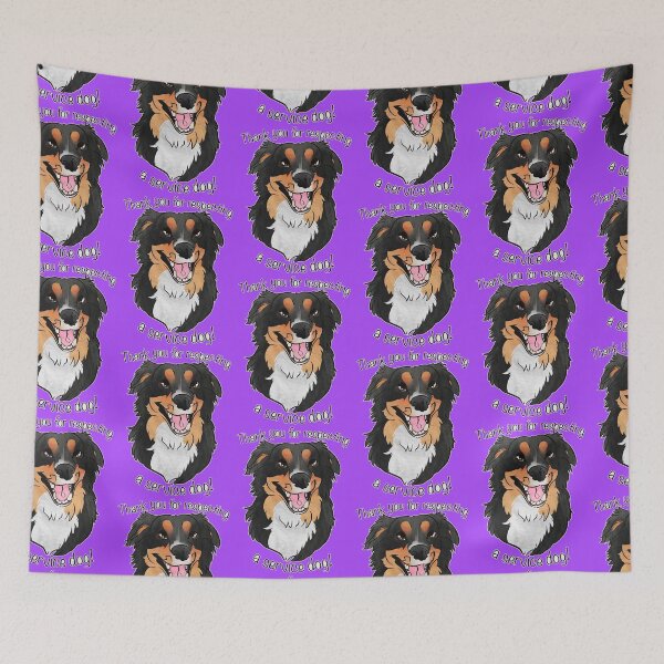 Item preview, Rooster thanks you for respecting a service dog! designed and sold by Sparklepupfaeri.