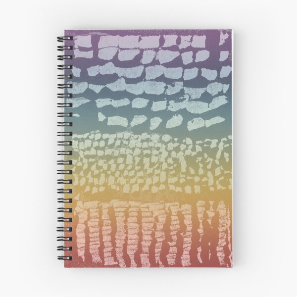 Item preview, Three Grains Textured Monoprint - Rainbow Sunset + Rainbow Sorbet designed and sold by Irene Estelle.