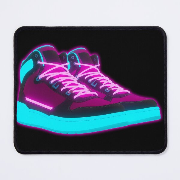 Item preview, Neon Light-Up Sneakers - High-Top Cyberpunk Shoes Art designed and sold by powersunlight.
