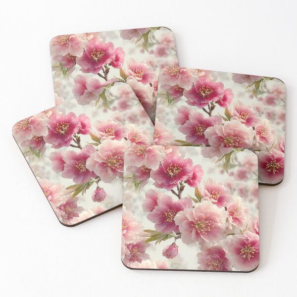 Item preview, Magenta Heart Sakura Bold Traditional Cherry Blossom Pattern designed and sold by Nine Lives Studio.