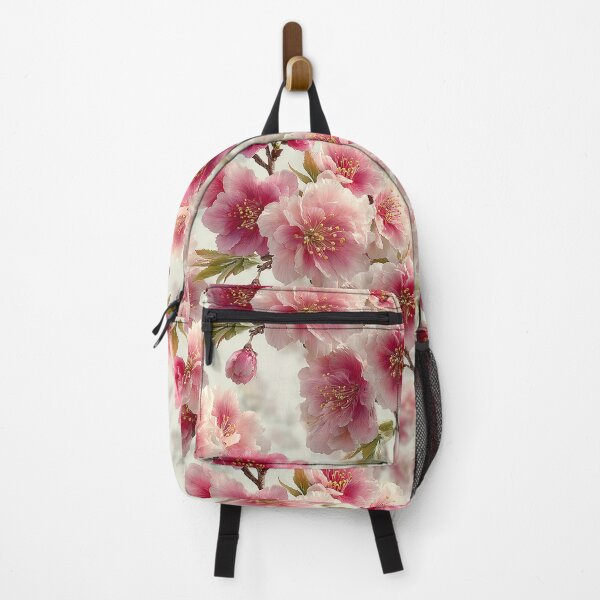 Artikelvorschau, Magenta Heart Sakura Bold Traditional Cherry Blossom Pattern entworfen und verkauft von Nine Lives Studio.