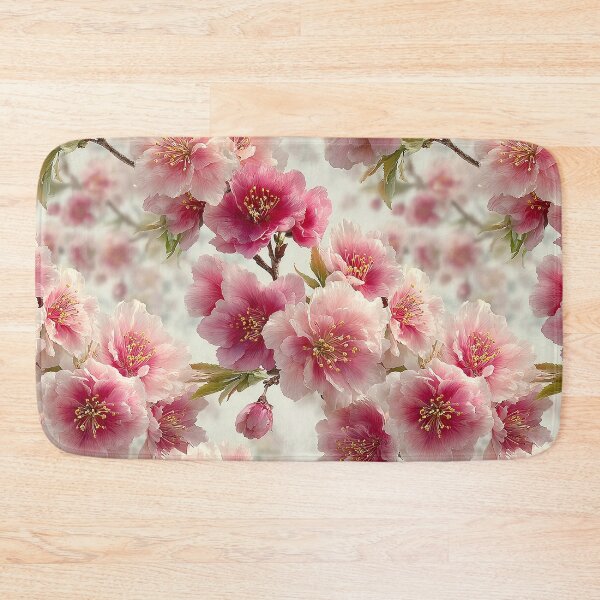 Item preview, Magenta Heart Sakura Bold Traditional Cherry Blossom Pattern designed and sold by Nine Lives Studio.