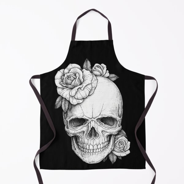 Item preview, Skull with Roses designed and sold by TivvaArtShop.