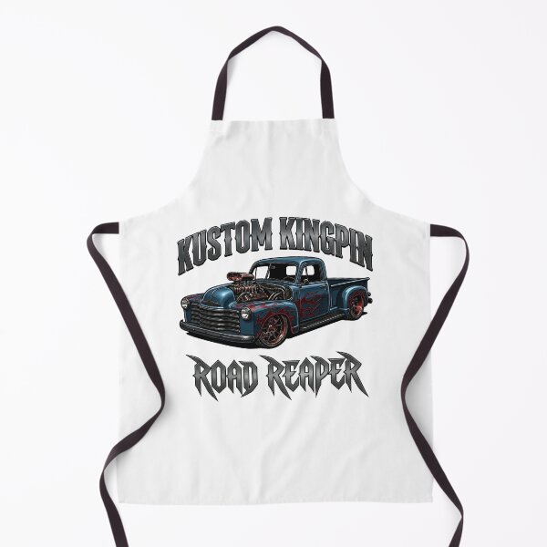 Item preview, Kustom Kingpin Road Reaper Blue Hot Rod Flame Pickup Truck designed and sold by SasquatchTrail.