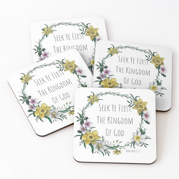 Item preview, Seek Ye First the Kingdom Matthew 6:33 designed and sold by Cora Worthington Art.