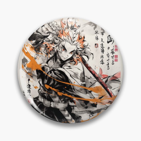 Item preview, Rengoku Sumi-e  designed and sold by AnimeArsenalPrints.
