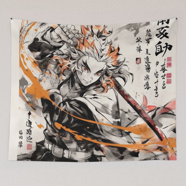 Item preview, Rengoku Sumi-e  designed and sold by AnimeArsenalPrints.