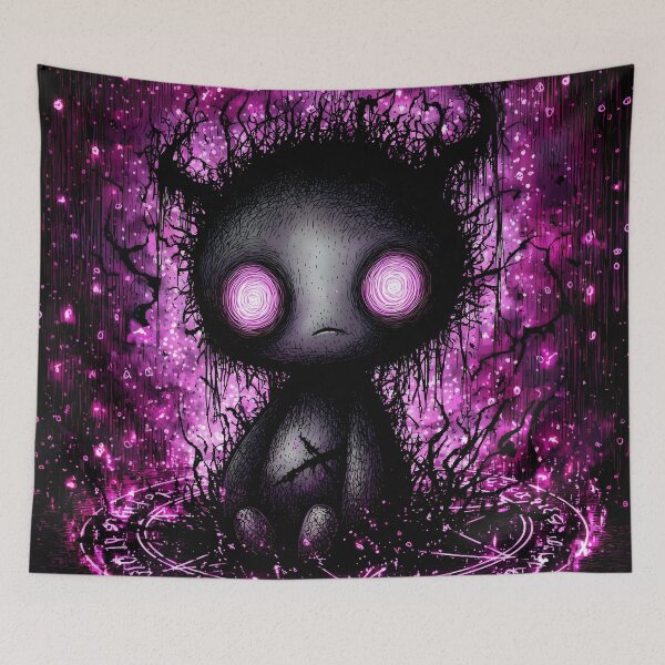 Item preview, Purple Cursed Summoning Circle Demon Doll designed and sold by DonaldWaltersxx.