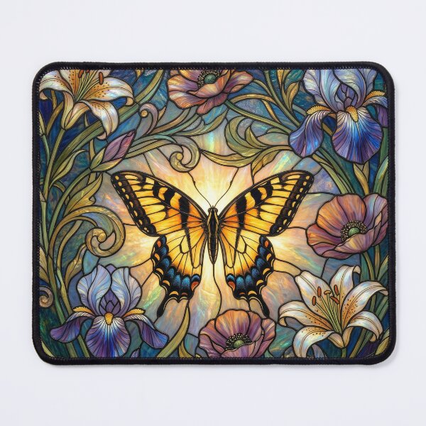 Item preview, Tiger Swallowtail Stained Glass designed and sold by Tridentulus.