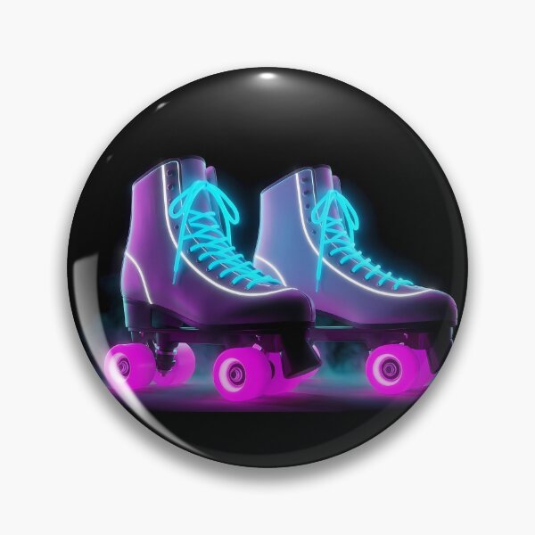 Item preview, Neon Roller Skates Retro Pair Glow designed and sold by powersunlight.