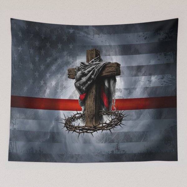 Item preview, Faith, Sacrifice, and the Thin Red Line designed and sold by artistwill.