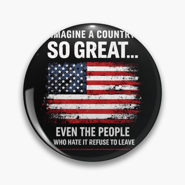 Item preview, Imagine A Country So Great Patriotic Flag Quote 4th of July Independence Day USA Pride American Flag Funny Patriotic Design designed and sold by AsturShop.