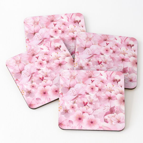 Item preview, Pink Cherry Blossom Floral Pattern designed and sold by Fantacaroo Designs.