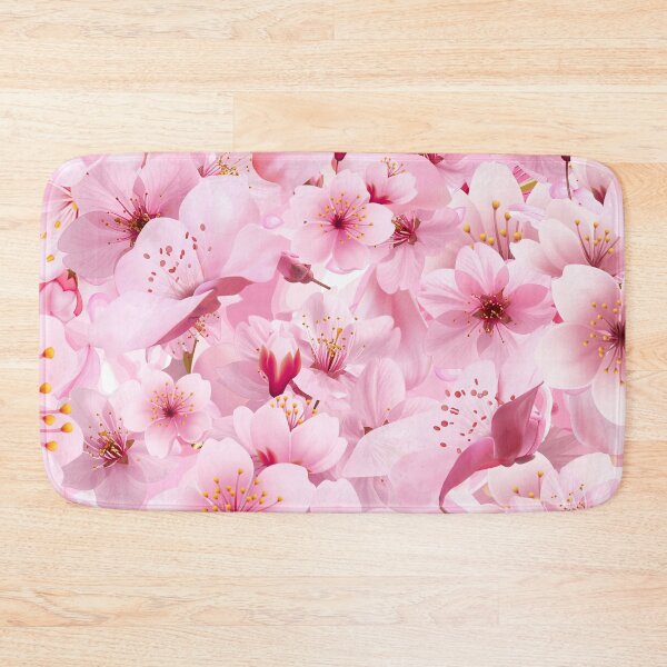 Item preview, Pink Cherry Blossom Floral Pattern designed and sold by Fantacaroo Designs.