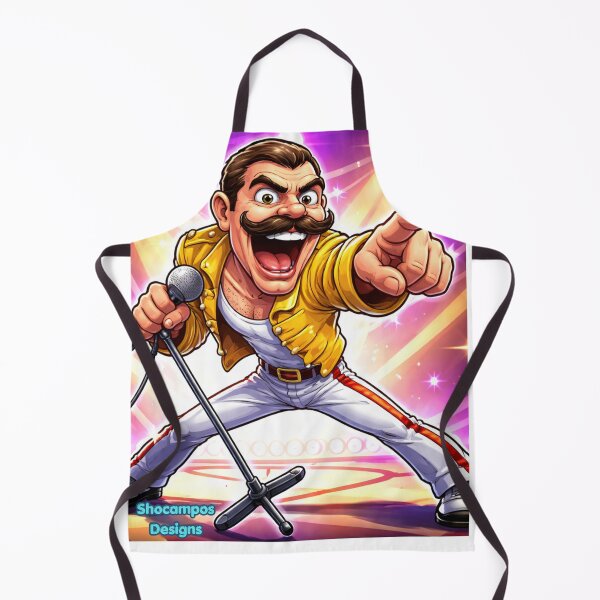 Item preview, Freddie Mercury Funny Rock Icon Comic Style designed and sold by SHOCAMPOS DESIGNS .