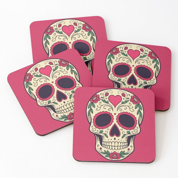 Item preview, Day of the Dead Sugar Skull (Heart) designed and sold by Buy us a Coffee Digital Ai Art Design .