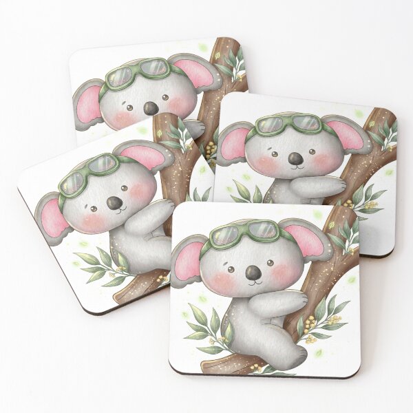 Item preview, Cute Watercolor Koala Explorer with Goggles designed and sold by Stickivo.