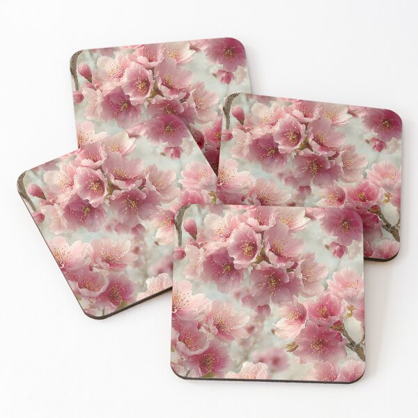 Item preview, Ethereal Sakura Mist Soft Focus Cherry Blossom Pattern designed and sold by Nine Lives Studio.