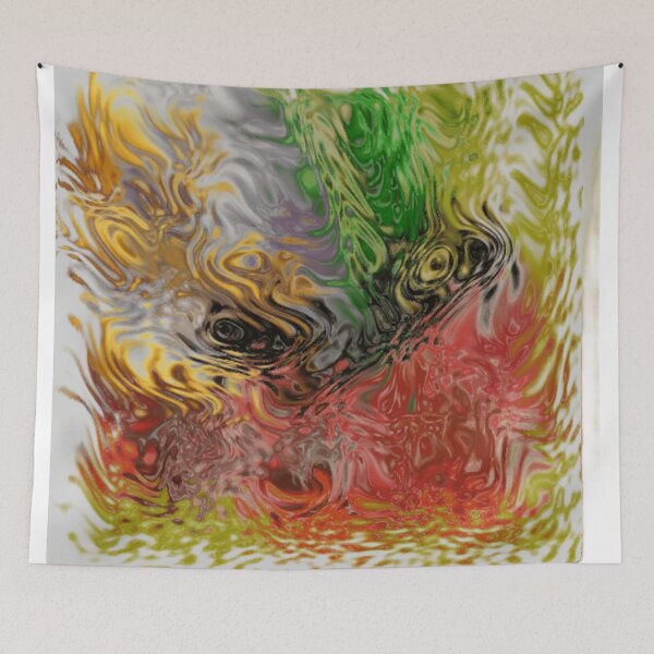 Item preview, golden relics swirl colorful geometric abstract design designed and sold by SmashingDeals.