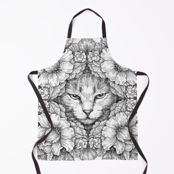 Item preview, Boho Mandala Cat Illustration | Floral Tribal Cat Art | Vintage Ethnic Animal Design designed and sold by Anime9122.