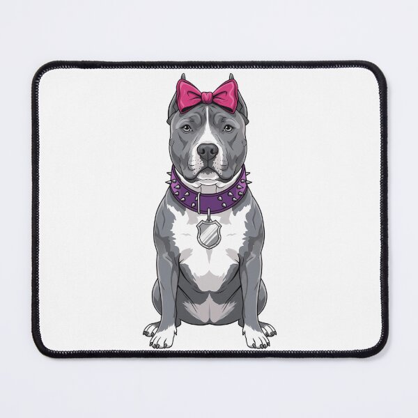 Item preview, American Staffordshire Terrier Pitbull with Pink Bow designed and sold by k3rstman1.