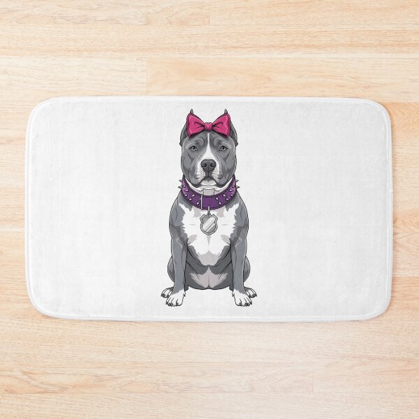 Item preview, American Staffordshire Terrier Pitbull with Pink Bow designed and sold by k3rstman1.