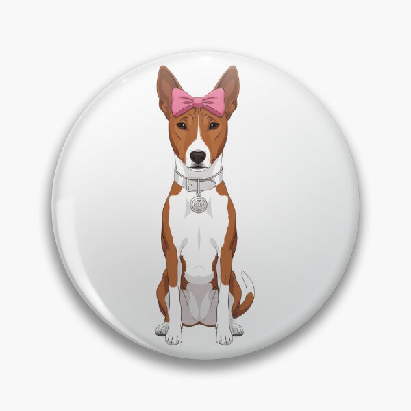 Item preview, Cute Basenji Dog with Pink Bow designed and sold by k3rstman1.